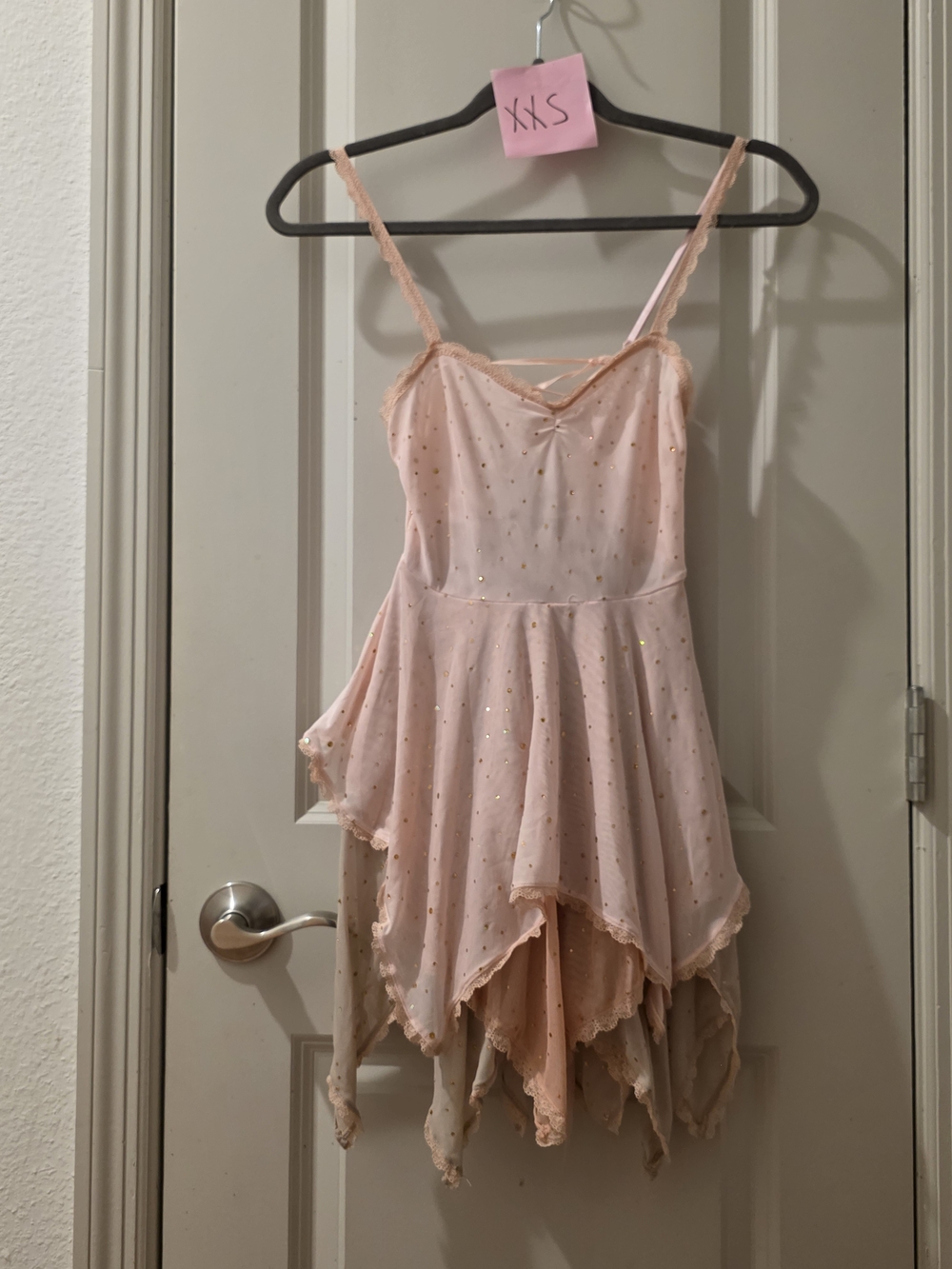 Sparkled Myths Handkerchief Dress - Pink